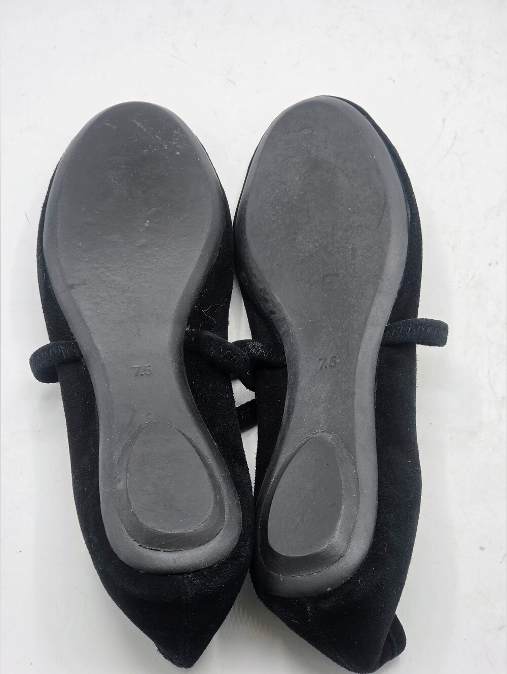 Jeffrey Campbell XSTER Black Suede Ballet Flats Cross Strap Mary Jane Womens 7.5 - Picture 12 of 16